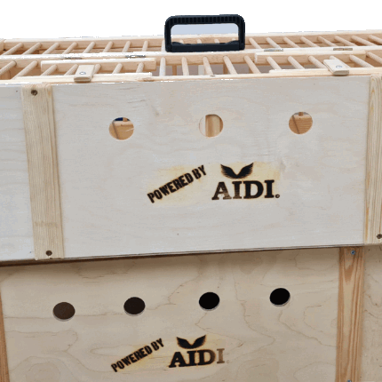 Coș de transport cu separator 74x40