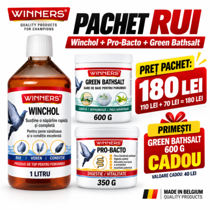 Pachet Rui Winners – Winchol 1L + Pro-Bacto 350g + Green Bathsalt 600g